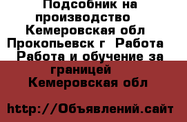 Подсобник на производство  - Кемеровская обл., Прокопьевск г. Работа » Работа и обучение за границей   . Кемеровская обл.